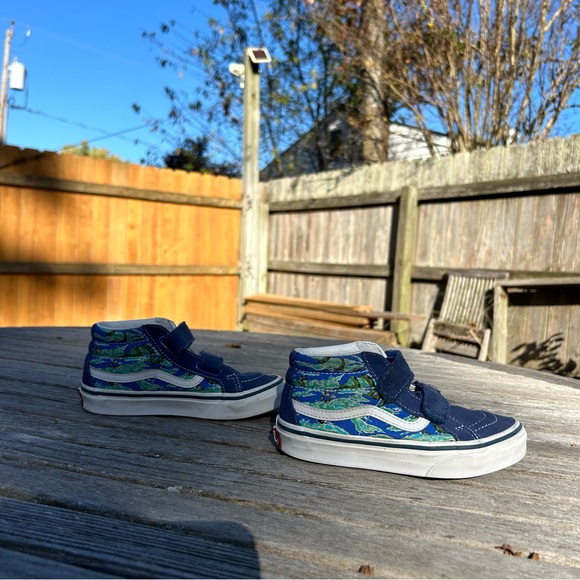 Vans‎ Sk8 Mid Reissue V-Wild Camo Blue size 12.5 - Picture 1 of 9